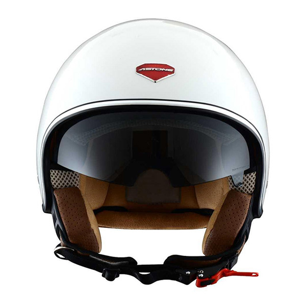 Casque Astone Minijet Retro Gloss White Srm