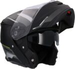 Casque Moto Modulable Noir & Gris – Double Visière